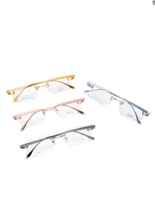 <span class=keywords><strong>Gafas</strong></span> de Lectura Ligeras Clásicas sin Montura de Titanio y Oro de 18K para Hombre, Multifocales, Unisex, para Ver de Lejos, <span class=keywords><strong>Gafas</strong></span> sin Marco, Lupa - Product Image 6