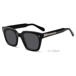 1930S Hot Selling Trendy Sunglasses Acetate Frames Rivet Hinge Eyewear