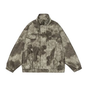 Jaket Pria Kerah Tegak Lapis PU Anti Air Musim Gugur Resleting Penuh Kasual Streetwear Ukuran Besar Tinggi Plus Size Oversized Relaxed Fit 6XL - Product Image 2