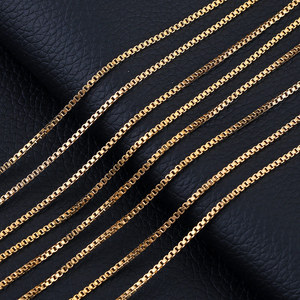 Bijoux fantaisie en acier inoxydable plaqué or 18 carats, vente en gros, chaîne à maillons carrés, rouleau de chaîne <span class=keywords><strong>pour</strong></span> collier et bracelet - Product Image 3