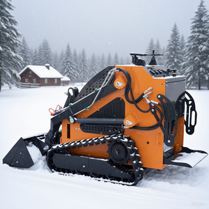 Mini-chargeuse compacte à double configuration pour les espaces extrêmement étroits comme les allées et les garages, sur chenilles ou roues - Product Image 4