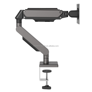 Support d'ordinateur portable en aluminium réglable, bras de moniteur Vesa, support de levage, support de fixation, écrans de 17 à 32 pouces, 75x75/100x100 mm, charge de 11 kg - Product Image 1