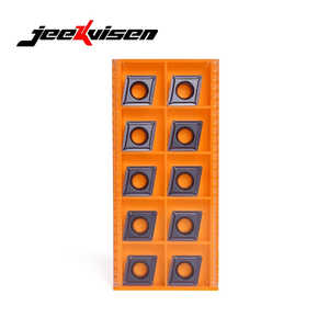 Jeekvisen CNMG120404 CNC Inserts HSS Square Shape <b>Cemented</b> <b>Carbide</b> Turning Inserts for Stainless Steel Machining Tools - Product Image 2