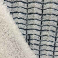 Plaid Doux et Chaud Réversible en Polaire Jacquard 3D Texturé PV, Idéal pour Canapé-Lit et Maison