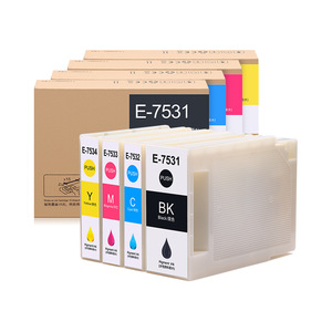 Cartouche d'encre compatible T7531 240ml noire 90ml couleur rechargeable pour imprimantes Epson WF 6090 WF 6593 8093 8593 - Product Image 3