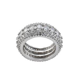 R011 degli uomini di <span class=keywords><strong>Anello</strong></span> In Ottone Oro Argento di Colore Zircone Cubico Iced out <span class=keywords><strong>ANELLO</strong></span> di Modo Dei Monili di Hip Hop - Product Image 5