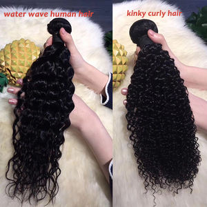 Mechones de cabello humano ondulado indio crudo, pelo rizado, cutícula virgen, pelo alineado, color natural, niña de <span class=keywords><strong>manzana</strong></span> - Product Image 6