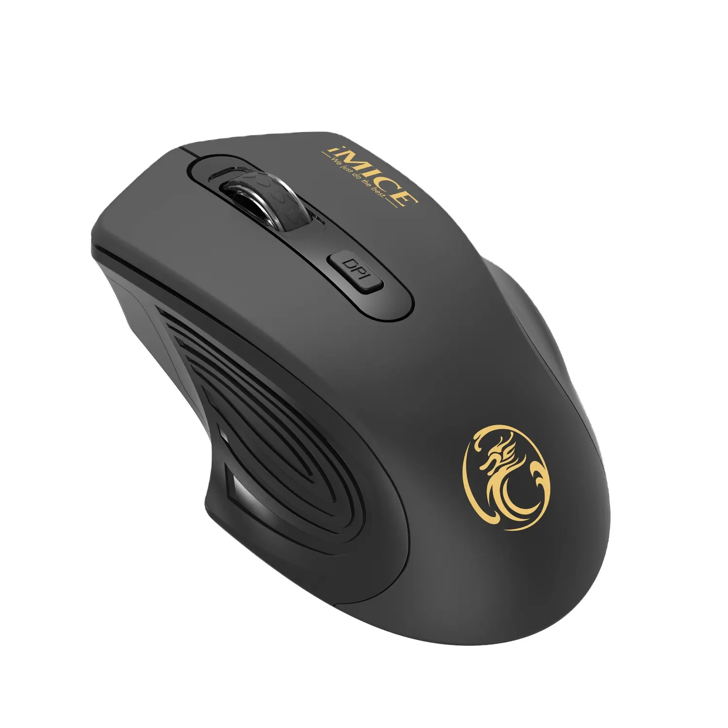 IMICE G1800 Mouse optik nirkabel, Mouse nirkabel 2.4Ghz untuk penggunaan kantor rumah dengan dongle Usb