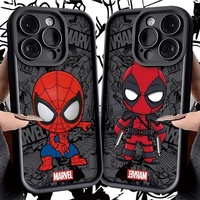 Coque de téléphone antichoc en TPU souple, protection intégrale, motif super-héros Spider-Man, pour iPhone 17 16 15 14 13 Pro Max
