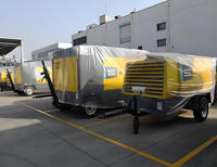 Compresseur d'air à vis pour moteur diesel portable 12 bars Atlas Copco XAS186C XATS156C XAHS166C avec auvent durable à faible coût