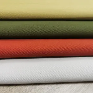 Factory Price Custom Solid Color Woven Cotton Fabric Soft Hand Feel Shirt Fabrics 100% Cotton Brushed Waterproof Twill Fabric