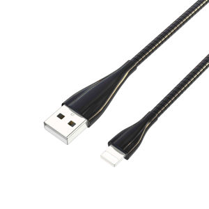 Haute qualité en acier inoxydable Flexible métal 8pin Micro Usbc chargeur Usb câble de données <span class=keywords><strong>plus</strong></span> rapide pour <span class=keywords><strong>iphone</strong></span> pour android - Product Image 3