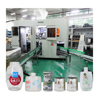 Machine d'impression sérigraphique automatique multi-stations multi-couleurs à haute vitesse APM CNC106 pour bouteilles et tubes en plastique et en verre