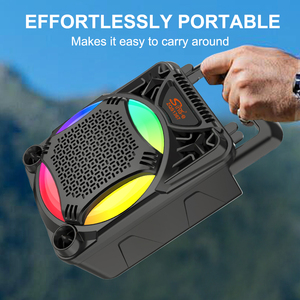 Altavoz Portátil Inteligente SING-E ZQS1367 con Luces LED de Colores, Micrófono y Bluetooth 3 en <span class=keywords><strong>1</strong></span> - Product Image 4