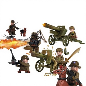 Dilong D71001 <span class=keywords><strong>Force</strong></span> d'expédition Seconde Guerre mondiale, ensemble de figurines de construction en plastique à petites particules, <span class=keywords><strong>jouet</strong></span> pour garçons - Product Image 1