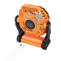 Ventilateur de camping portable rechargeable X23 avec lumière LED, ventilateur extérieur à plusieurs vitesses fonctionnant sur batterie pour tente et voyage