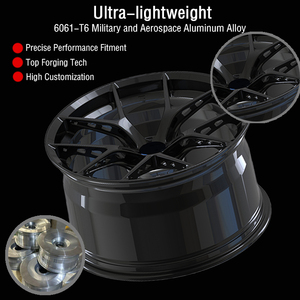 Rines ZW Forjados Negros Ligeros de 18 19 20 21 22 Pulgadas 5x112 para Audi Rs3 RS4 RS5 RS6 RS7 Mercedes C63 E63 A45 - Product Image 3