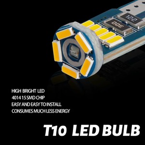 Bombilla LED <span class=keywords><strong>T10</strong></span> W5W 4014 15smd, Luz de Señalización, Luz de Lectura, Luz de Posición, Lámpara para Automóvil, Luz de Tablero, 12V - Product Image 5