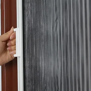 Pantalla DE SEGURIDAD ventana malla plisada plegable retráctil mosquitera puerta protección UV y ventilación