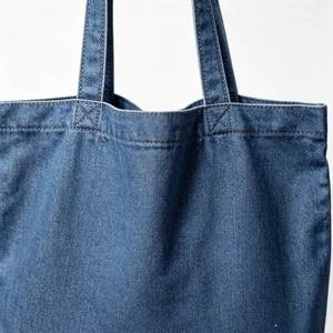 Sac fourre-tout en toile denim robuste et durable de 14 oz pour livres de bibliothèque, impression personnalisée - Product Image 2