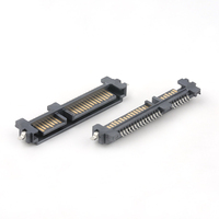 Conector Macho SATA de 7+15 Pines Tipo SMT de Montaje Medio