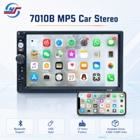 Nouveau modèle autoradio double DIN avec écran tactile Bluetooth 7 pouces, lecteur MP5, prise en charge Mirror Link, caméra de recul, fournitures d'atelier