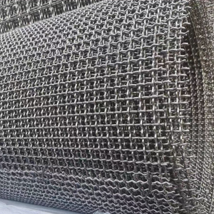 <span class=keywords><strong>Crimped</strong></span> kỹ thuật lỗ vuông dệt kim loại lưới Bảng điều khiển đồng bằng dệt cho khai thác mỏ đá rung màn hình dây lưới sản phẩm - Product Image 1