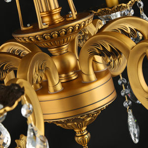 Lustre rétro <span class=keywords><strong>en</strong></span> <span class=keywords><strong>laiton</strong></span> de luxe VH à hauteur réglable, éclairage décoratif pour la maison, le salon, l'escalier et la salle de banquet - Product Image 6