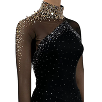 Robe de patinage artistique pour adultes, costume de danse, robe de patinage de salon, vêtements de danse pour filles, costumes de danse