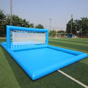 Piscina inflable grande, campo de voleibol, pista de voleibol, playa, flotador de agua, piscina inflable con red de voleibol