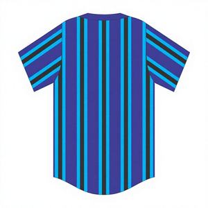 เสื้อเบสบอลแบบขายส่ง ไม่มีลาย สกรีนชื่อทีมและหมายเลขได้ตามต้องการ สีสันตัดกัน สไตล์ฮิปฮอป สำหรับผู้ชายและผู้หญิง ระบายอากาศได้ดี 100% - Product Image 1