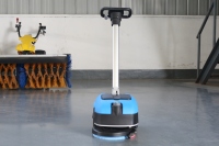Nettoyeur de sols compact ultra-léger de 23 kg, largeur de nettoyage de 280 mm, 800 ㎡ Machine de nettoyage portable alimentée par batterie