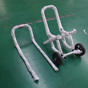 TSXY Chaise de banquet empilable noire <span class=keywords><strong>Dolly</strong></span> Chaises multifonctions Rack Chariot de stockage et de transport à cadre en acier de qualité commerciale - Product Image 5