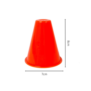 J-Rex PR-TC15 Offre Spéciale PE Agility Skating Marker Cones 7x7x8cm 2.5mm d'épaisseur pour l'entraînement au football et au patin à roulettes - Product Image 3