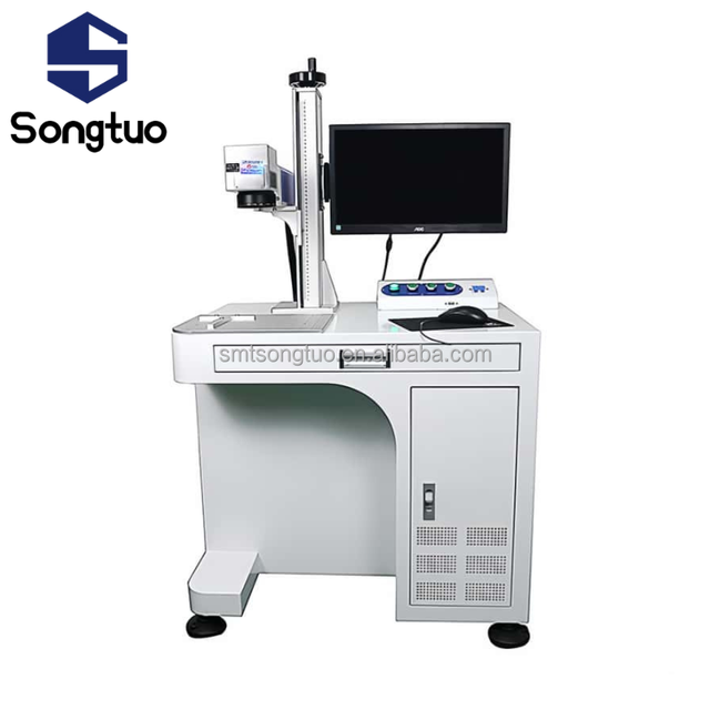 High Quality Desktop Fiber Laser Marking Machine for SMT Production Line and Placement Industry