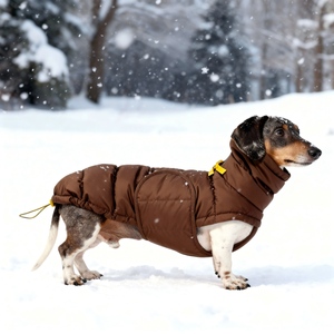 Produsen Jaket Hewan Peliharaan, Aksesoris Musim Dingin Hewan Peliharaan yang Dapat Disesuaikan, Mantel Bulu Anjing Kucing Dachshund Wiener Dackel Bassotto, Pakaian Hangat Hewan Peliharaan - Product Image 1