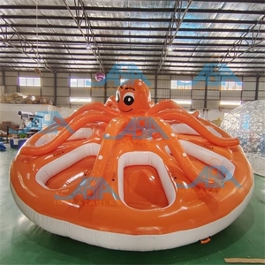 Crazy aqua ROCKET-asiento inflable giratorio de grado comercial para máximo 8 personas, tubo de remolque para esquí acuático, nuevo - Product Image 1