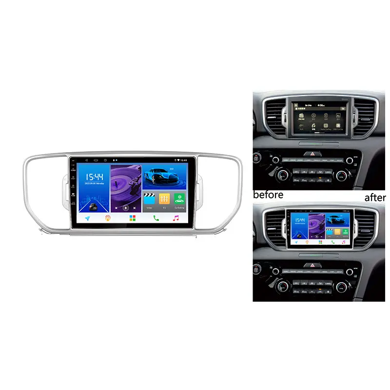 VOITURE ANDROID LECTEUR Voiture GPS Auto Audio Stéréo Lecteur Autoradio Multimédia Navigation Voiture Vidéo Radio Pour Kia KX5