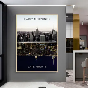 New York City Building Landscape Canvas Painting on The Wall Posters Prints Modern Wall Art Picture for Living Room Home Decor