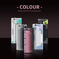 Clavier mécanique professionnel AZERTY 81 touches, ergonomique, 75 %, avec joint d'étanchéité, portable pour gamer
