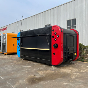 Camion de vente mobile en fibre de verre à 4 roues, design créatif, pour café et hot-dogs, idéal pour les centres commerciaux, les <span class=keywords><strong>places</strong></span> publiques et les espaces extérieurs - Product Image 3