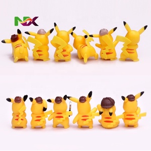 Juego de 6 Figuras de <span class=keywords><strong>Detective</strong></span> <span class=keywords><strong>Pikachu</strong></span>, Figuras de Anime de Pokémon, Figuras de Acción de Pokémon, Juguetes de Pokémon - Product Image 3