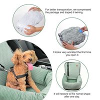 Vente en gros, siège auto mode pour chien, siège auto amovible pour animal de compagnie, lits en velours, siège auto pour chiot, adapté aux animaux domestiques