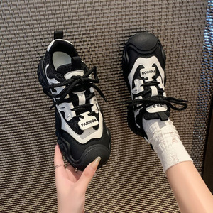 2025 Autumn <b>Retro</b> Casual Women's Shoes Lightweight Versatile Slim Dad Sports Models with <b>Cushioning</b> Thick Bottom - Product Image 4