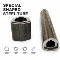 Tube en acier de forme spéciale, triangle octogonal, ST52 E355, OD53.4x3.8mm, 6M, pour arbre de prise de force et machines agricoles, tubes en acier sans soudure