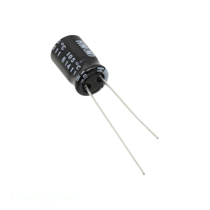 Condensador Original de Aluminio con Orificio Pasante, 330UF, 20%, 16V, RADIAL TH UHM1C331MPD, 330 uF - Product Image 1