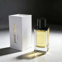 Flacon de parfum carré au design unique, flacon de parfum vide de 50 ml, bouchon magnétique transparent, flacons de parfum avec emballage en boîte