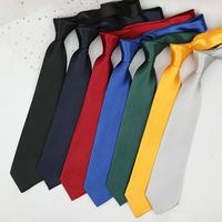 Cravate Jacquard Tendance 2026 – Vente en Gros pour Hommes d'Affaires – Cravate Classique Unie ou à Rayures en Polyester Pur