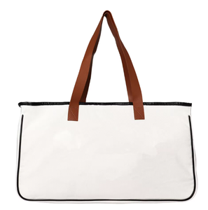 Bolso de lona, bolso de mano, bolso de playa de gran capacidad para hombre y mujer, bolso sencillo con letras impresas, para compras - Product Image 6