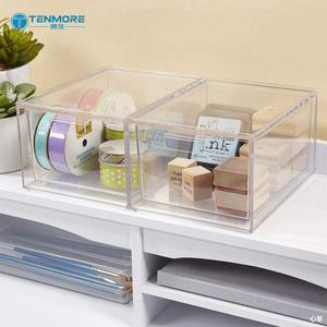 Boîte <span class=keywords><strong>de</strong></span> <span class=keywords><strong>rangement</strong></span> en PET transparent à prix d'usine en gros, personnalisable avec logo OEM, fournisseur en gros d'organisateurs ménagers - Product Image 1